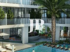 شقة بافضل اطلالة وافضل سعر بغرفة نوم واحدة | سكوير إكس ريزيدنس JVC | | إطلالات على المسبح والأفق