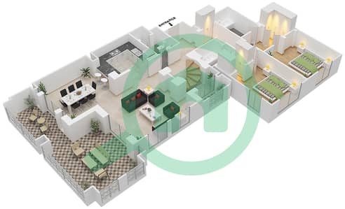 Reehan 7 - 2 Bedroom Apartment Unit 2 / FLOOR 9 Floor plan
