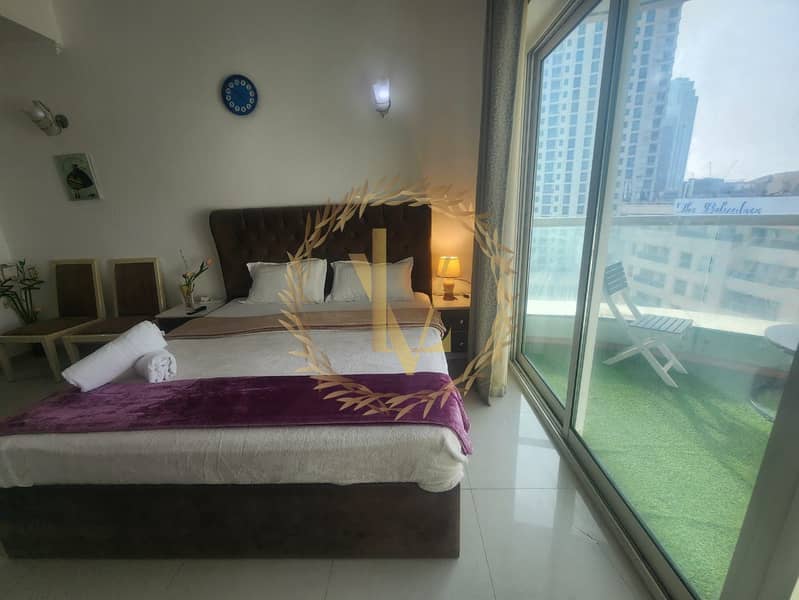 Master Bedroom with attached bathroom and Balcony - Next to Marina Walk