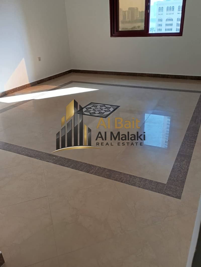 One bedrooms and a living room in Al Khan with the latest views and a new tower. Apartment for rent in Sharjah, ready to move in immediately, in a