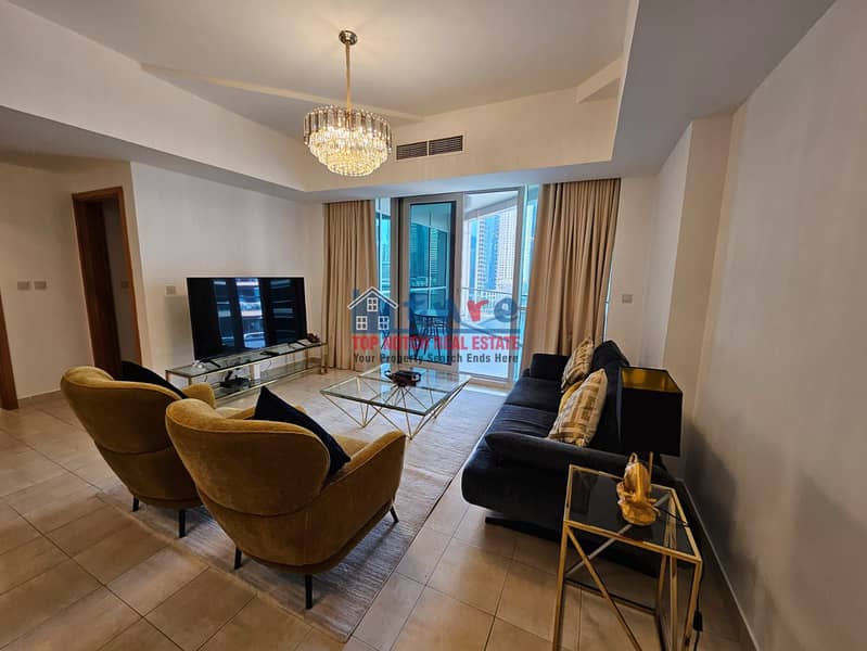 Fully Furnished 1 BHK | Breathtaking Marina View | Waterfront Living