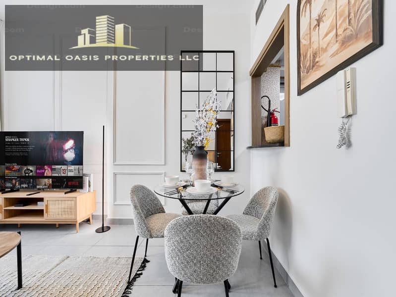 Furnished 1BR | Multiple cheques | Balcony Access