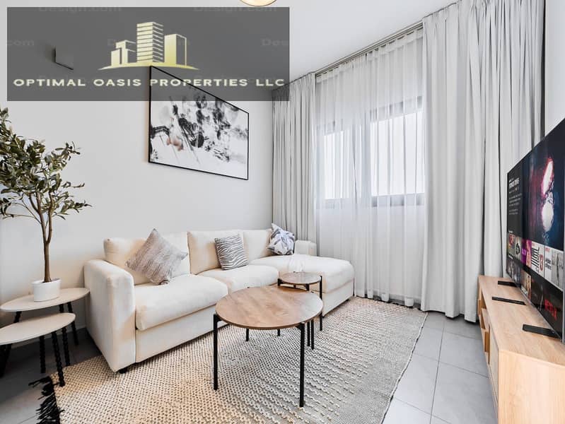 Furnished 1BR | Multiple cheques | Balcony Access