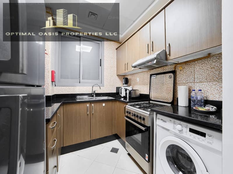 Furnished 1BR | Multiple cheques | Balcony Access - Image 11