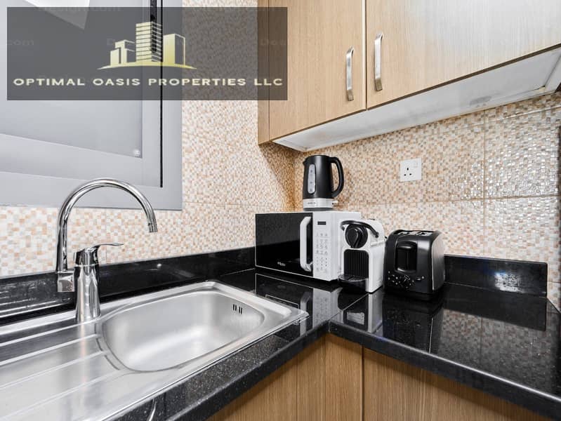 Furnished 1BR | Multiple cheques | Balcony Access - Image 14