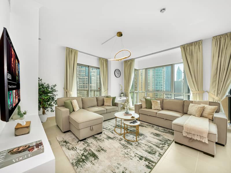 Burj and Fountain view / Furnished / huge layout / 2 bedroom / Downtown Prime Location