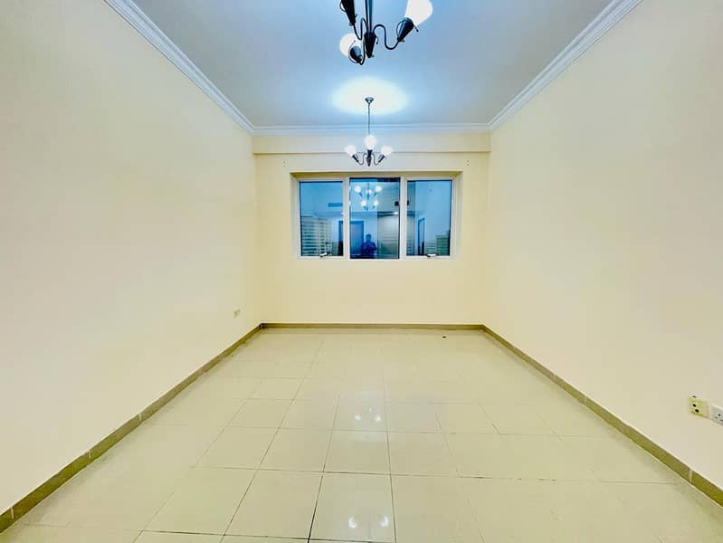 Huge 3BHK Elephant Apt Family Bld Nahda Park View Gym Pool Parking Maintenance Free 6 Cheques Central gas Central Ac