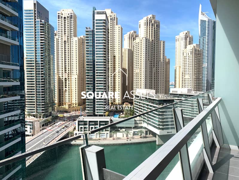 Stylish Studio | Balcony | Partial Marina View