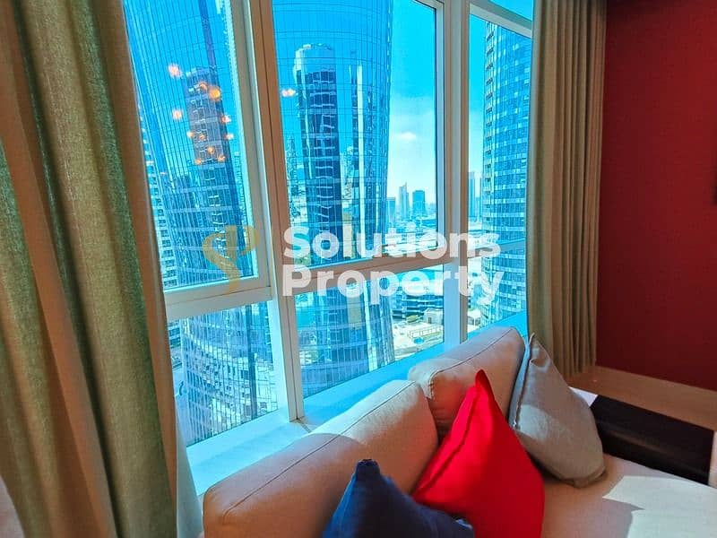 Ready Furnished 2BR | High Floor | Community View