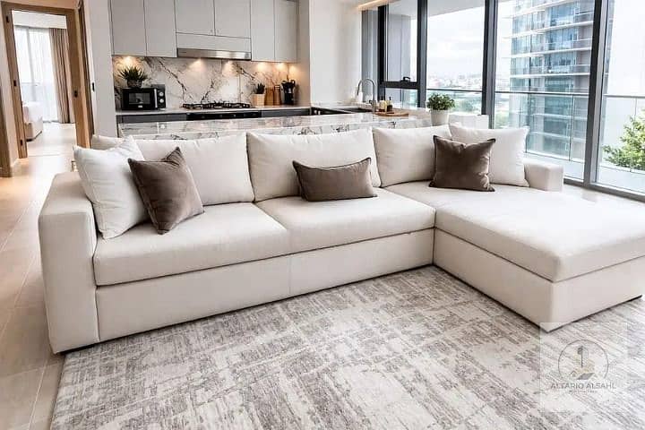 Furnished 2BR Apartment | Amal Tower | Balcony & City View