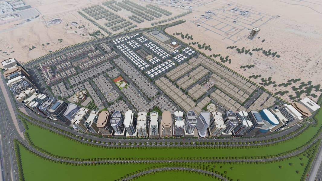 Ajman Aliyah district on Sheikh Mohammed Bin Zayed Street directly Commercial residential land freehold for all nationalities