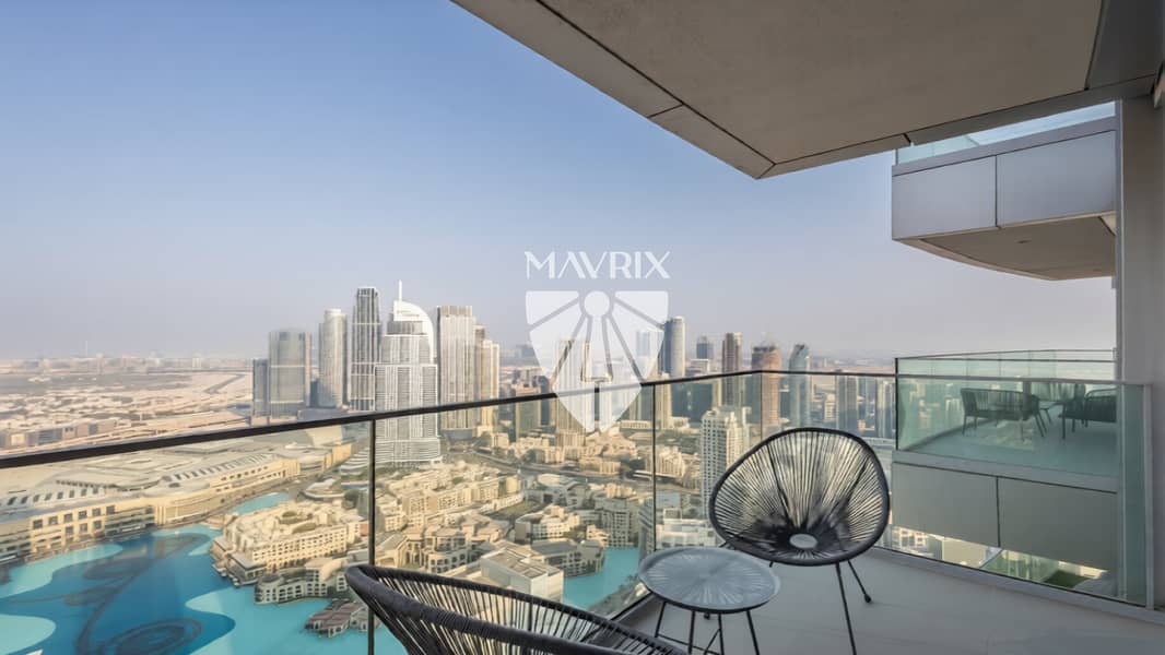 Unfurnished | High Floor | Burj and Fountain Views