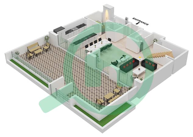 Unit 1 Floor Lower B2