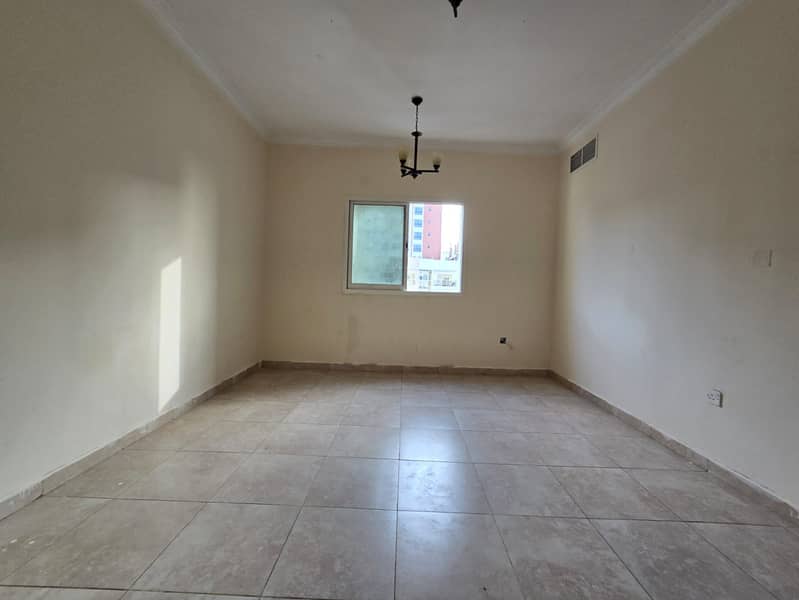 Two-bedroom apartment with living room in Al Hamidiya near the court, Sheikh Khalifa Hospital and Ajman University, 2 bathrooms, wardrobes, maintenanc