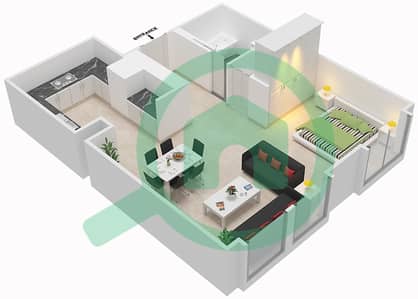 The Lofts Podium - Studio Apartment Suite 241 Floor plan