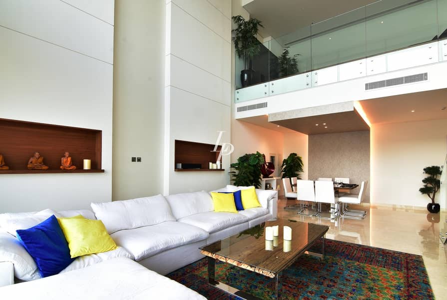 Bright Furnished Duplex Penthouse|Full Marina View