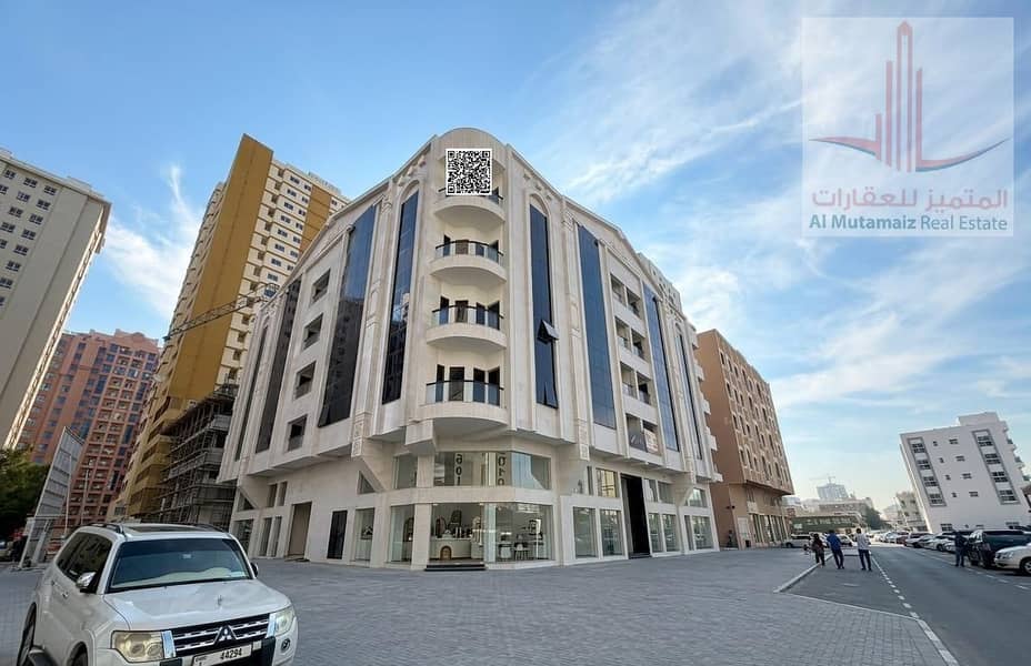 First occupancy, two-bedroom apartment with a living room in Al Nuaimiya, excellent location, open view.
