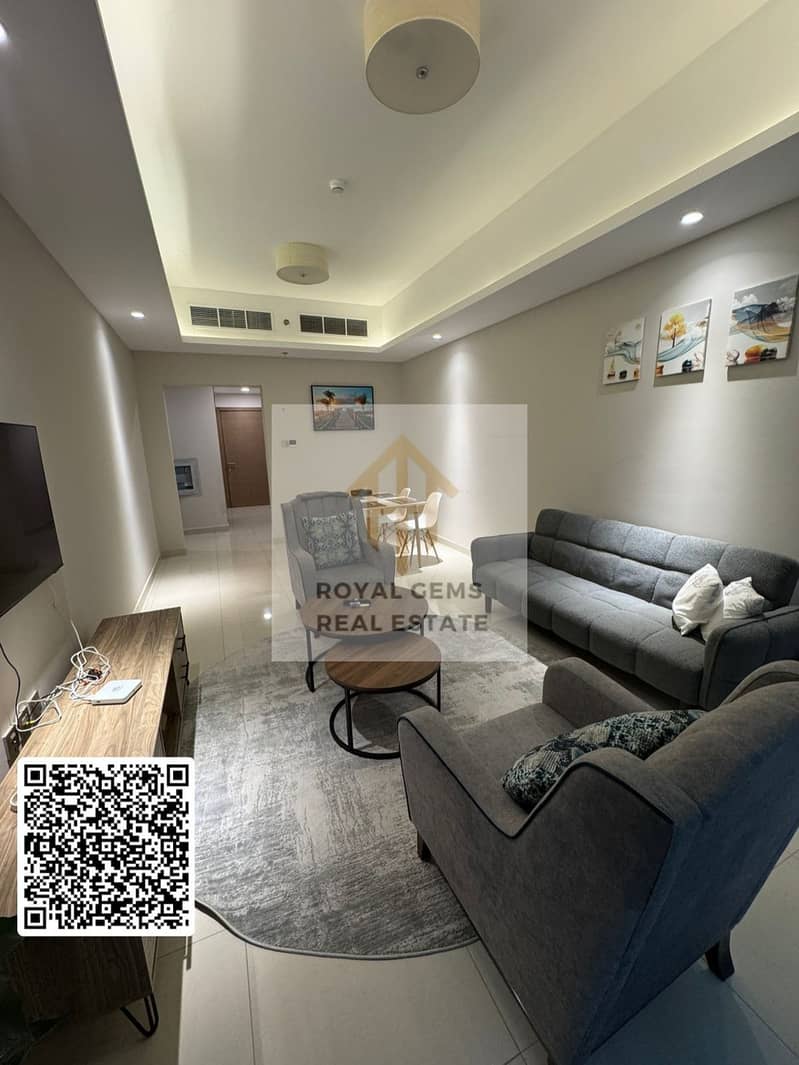 Modern Luxury Fully Furnished 1-BHK for Annual Rent | Gulfa Towers | Pool, Gym, Parking & Kid’ s Play Area.