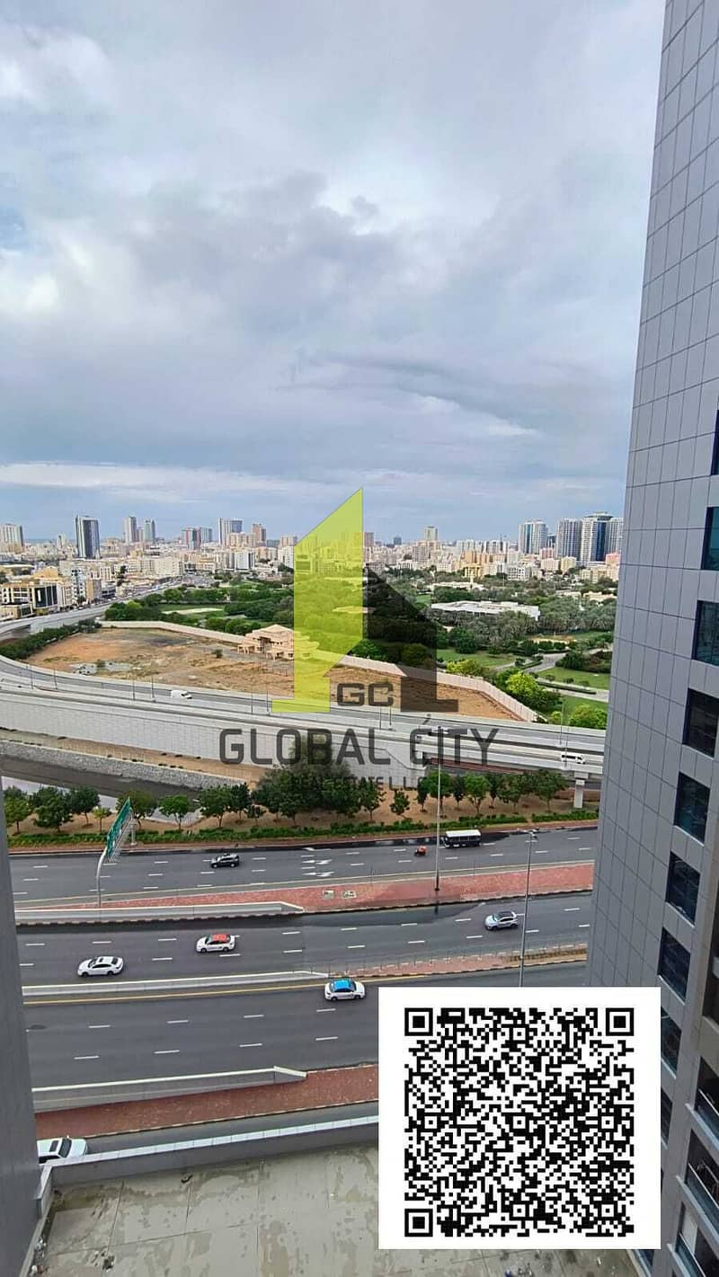 2 Bedroom Apartment for Rent in City Tower Ajman | Palace View | 2 Balconies | 2 Bathrooms | AED 40,000