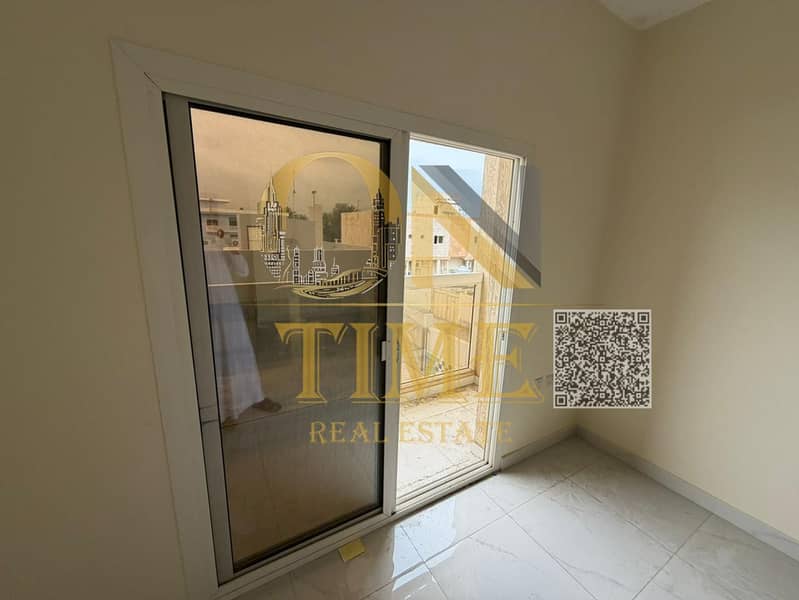 1-bedroom hall, bathroom, balcony, central AC, spacious, excellent finishes, prime location near services, easy access to Dubai and Sharjah