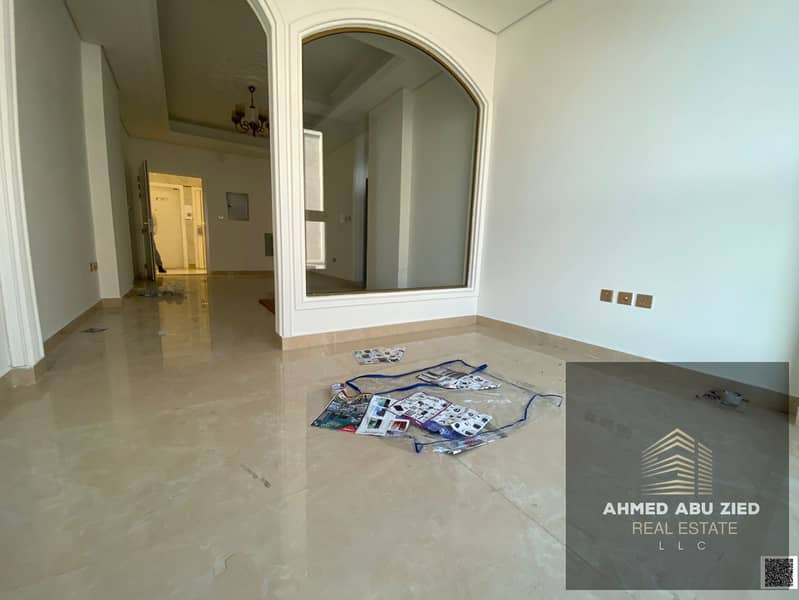 1BR + hall in Al Mowaihat, Ajman, master room, spacious hall, balcony, central AC, hotel finish, free maintenance, gym & pool, 1 month free