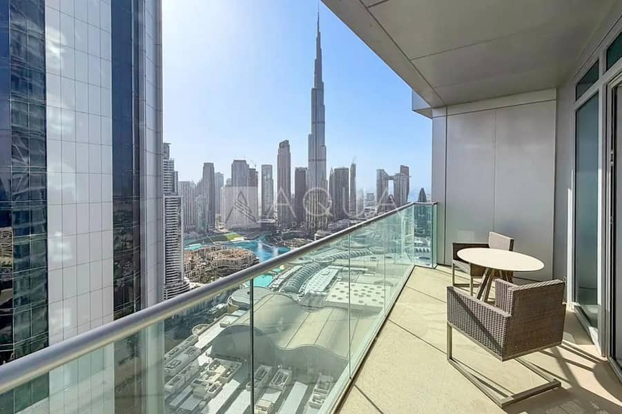 Luxury 2 BR | Burj & Fountain View | Corner Layout