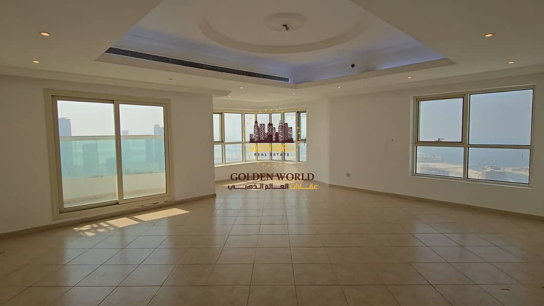 Luxury 3 bedroom apartment with open sea view in Al Khan Sharjah featuring private parking premium finishing and a prime location ideal for families s