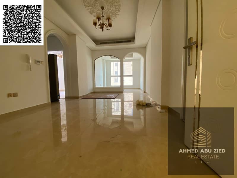 One bedroom and living room, first occupancy in Al Muwaihat 3, with 2 bathrooms and a distinctive balcony with an open view, including one month free