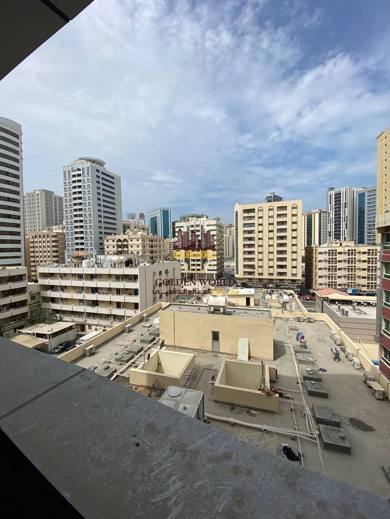 Two bedroom apartment with balcony in Al Majaz 2 Sharjah on Al Wahda Street featuring master room free air conditioning prime location close to all se