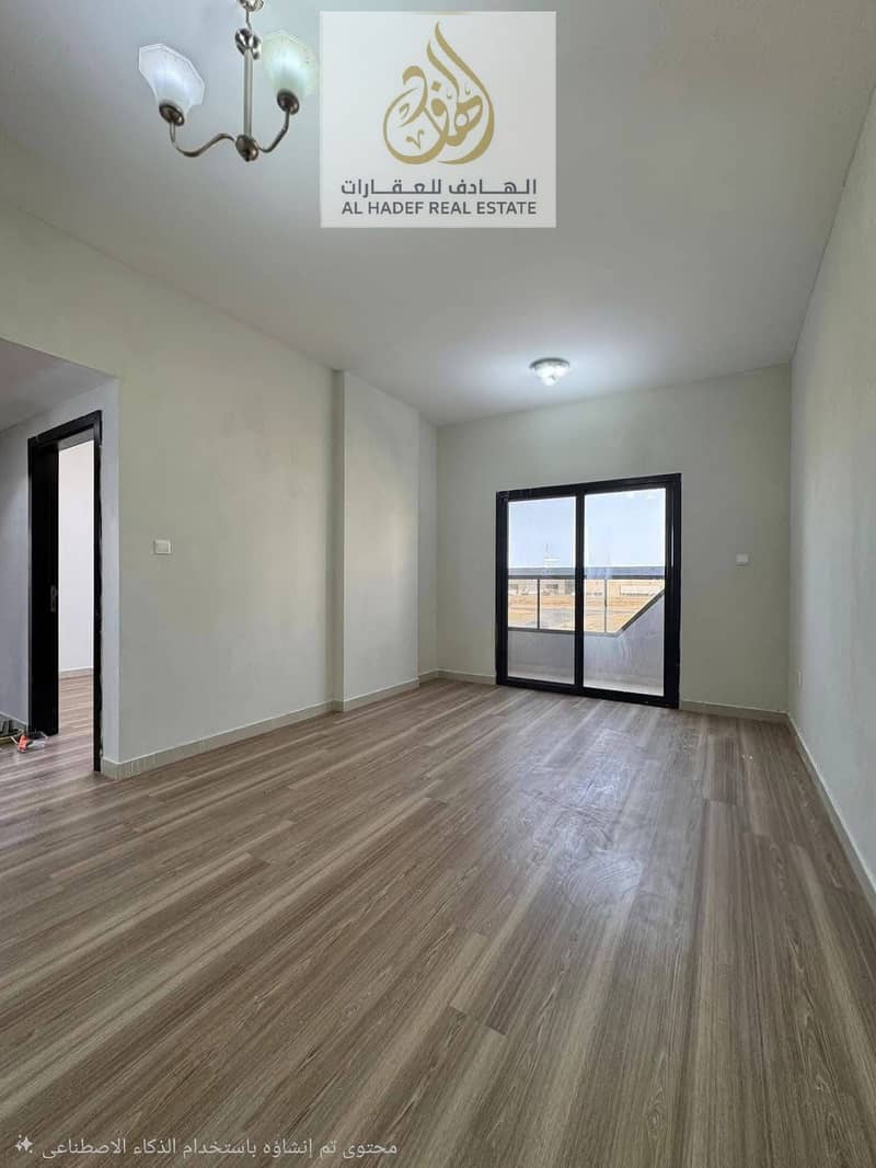 2BR apartment for rent in Ajman, 2 baths + balcony, very spacious, near China Market, easy Dubai & Sharjah access, 4/6 payments, families only
