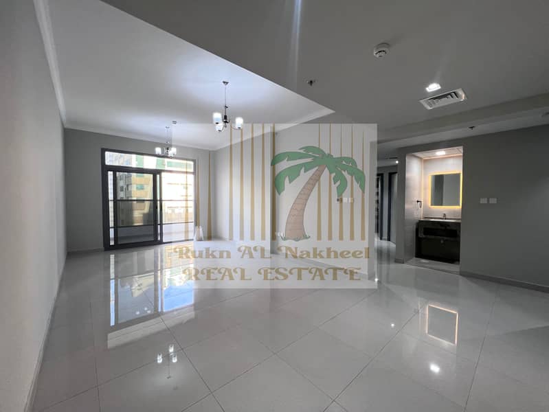 BRAND NEW 12 cheque payment Parking free HUGE SIZE 2bhk 3bath BALCONY MAIDROOM huge size specious open view near Cornish for more details contact us