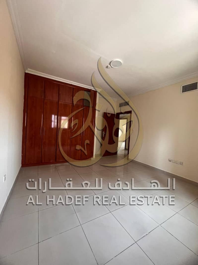 A spacious 3-bedroom apartment for rent in Al Qasimia, Sharjah, located in a family-friendly tower that offers a safe and comfortable living environme