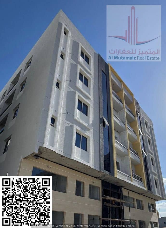 One bedroom and living room for rent in Al Jurf 3 area / First occupancy / Built-in wardrobes