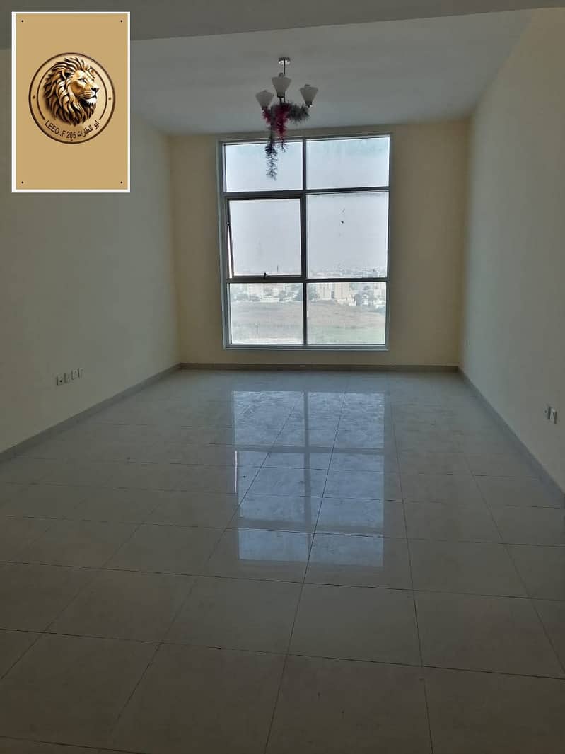 Annual Rent in Ajman - Al Bustan One-bedroom apartment with living room and balcony + 2 bathrooms + built-in wardrobes