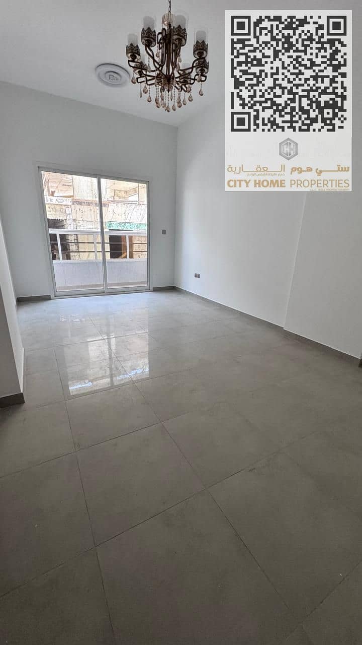 1 bedroom apartment for annual rent in Al Jurf 3, Ajman with a good size and excellent finishing – first tenant Central AC + balcony + prime location