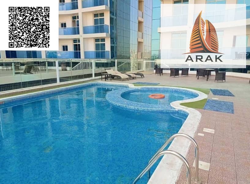 One bedroom hall apartment in Al Waha Tower Al Rashidiya 1 Ajman creek view for 36000