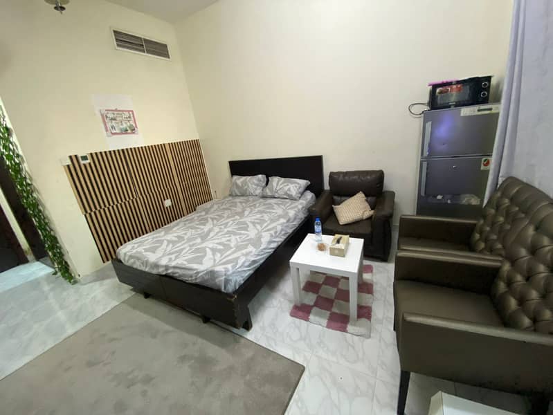 Furnished Studio for Monthly Rent in Al Bustan Near Ajman Walk and Bus Station – All Bills Included