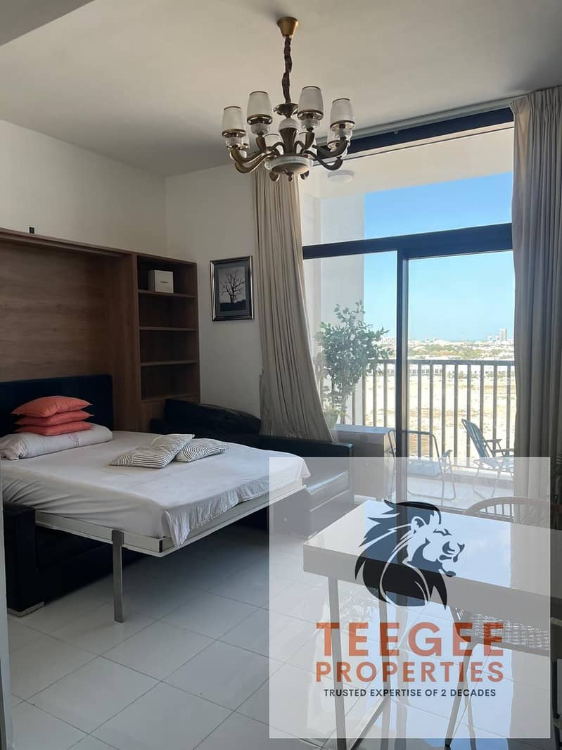 LOWEST Furnished Studio | Glamz Residence Tower 2 | Balcony & City View | Parking