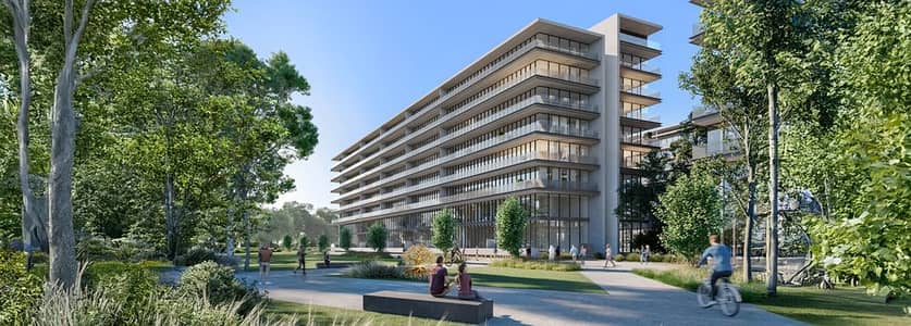 2 Bedroom Flat for Sale in Aljada, Sharjah - 241114-corner-view-04-HD-updated. jpg 2 Bedroom Flat for Sale in Aljada, Sharjah - 241114-corner-view-04-HD-updated. jpg