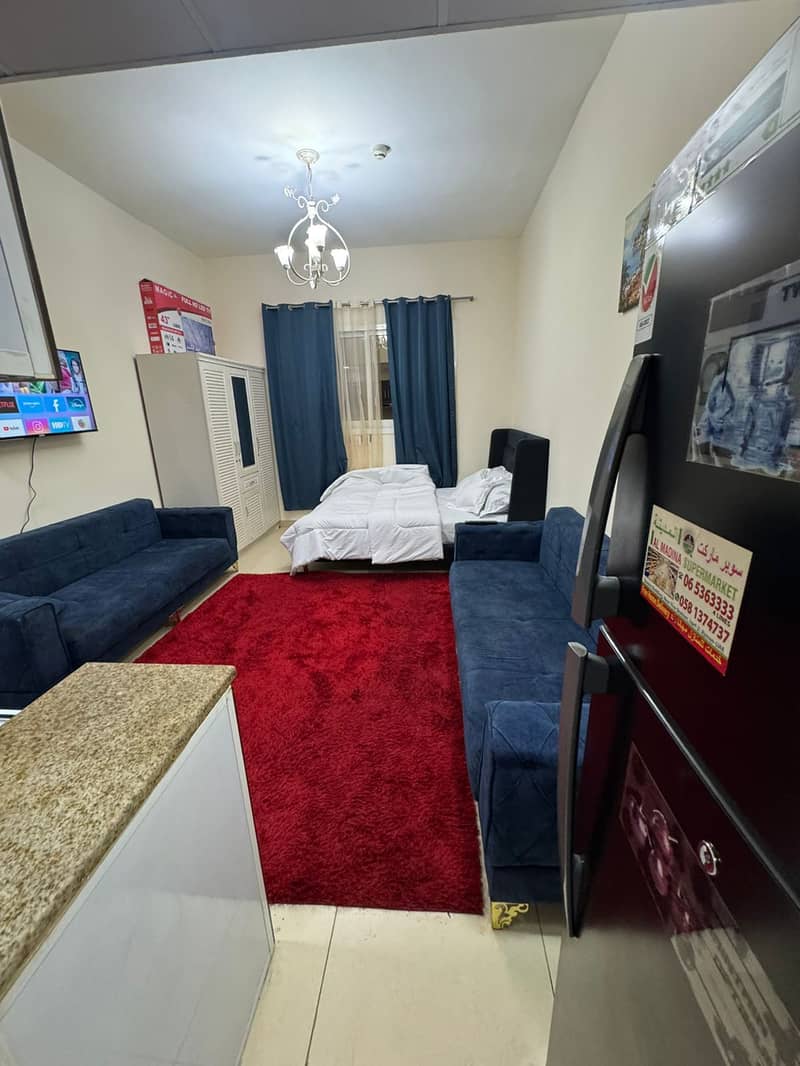 Studio # Central AC # Free Maintenance # Al Yasmin Towers Al Jurf 2 # Ajman