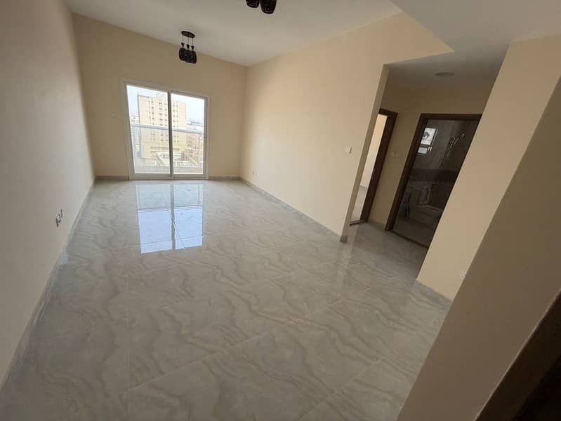 1BHK _ Al Jurf 3 _ First Tenant _ 2 Bathrooms _ Balcony _ Free Parking _ Central AC _ Maintenance _ 6 Payments