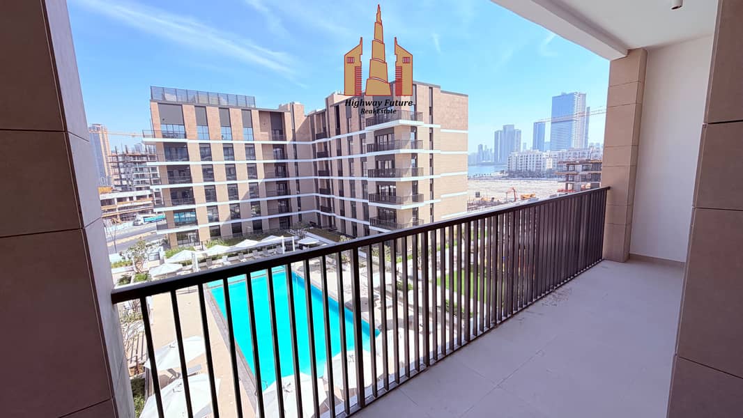 Brand New | Pool View | Luxurious 3-BR | Maid Room |