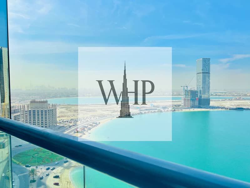 Fully Sea View Luxurious 3bhk+Maidsroom Balcony Free Parking Gym Pool Kids Play Area