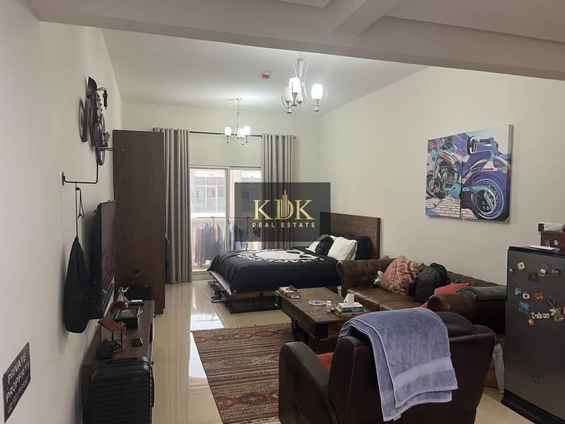 Furnished 1BR Apartment | Binghatti Corner JVC | Downtown City View