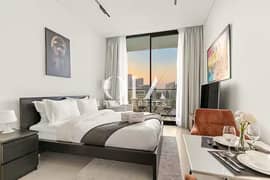 استوديو مفروش | شرفة | إطلالة على الأفق والمسبح