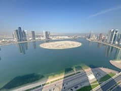 اطلالة بحرية كاملة|باركينج جيم مسبح|غرفةخادمةمع استور|بلكونة|خزائن بالحائط|غرف ماستر|موزع كبير