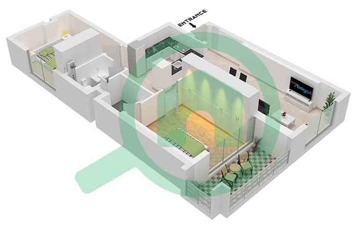 Type A Unit 23 Floor 21