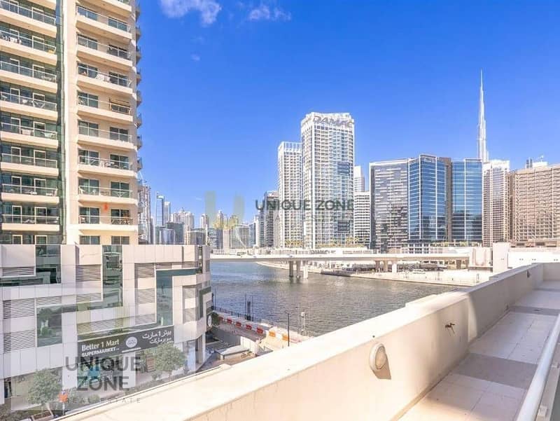 96k 12 Chqs | Stunning Burj Khalifa & Canal Views
