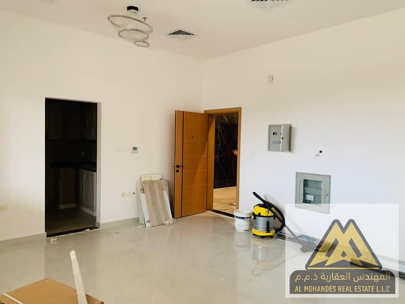 First-Occupant Studio Apartment for Annual Rent in Al Hamidiya, Ajman – Prime Location near University & Ajman Court