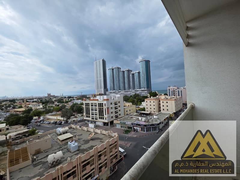 2-Bedroom Apartment for Annual Rent in Ajman Corniche Second Row Sea View Balcony Master Rooms External Bathroom Private Parking